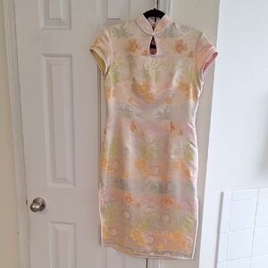 Floral Cheongsam Dress